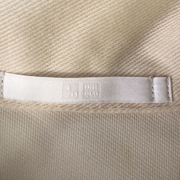 Uniqlo Jersey Relaxed Jacket Beige Size Medium - Picture 3 of 15